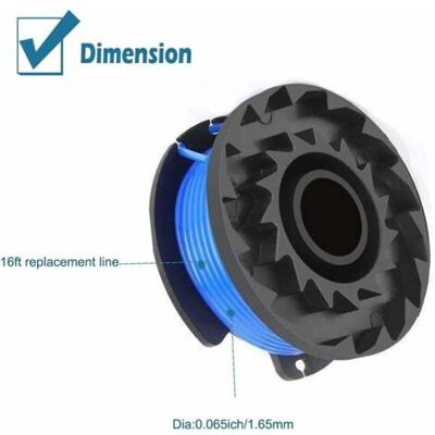 ABYSSE Bobine Double De Cordon Compatible Avec Greenworks Tondeuses À Gazon Série 40 V,1,65mm Outil De Taille-bordures De Bobines De Remplacement Automatique,6 Pièces - Publicité ABYSSE Bobine Double De Cordon Compatible Avec Greenworks Tondeuses À Gazon Série 40 V,1,65mm Outil De Taille-bordures De Bobines De Remplacement Automatique,6 Pièces - Publicité