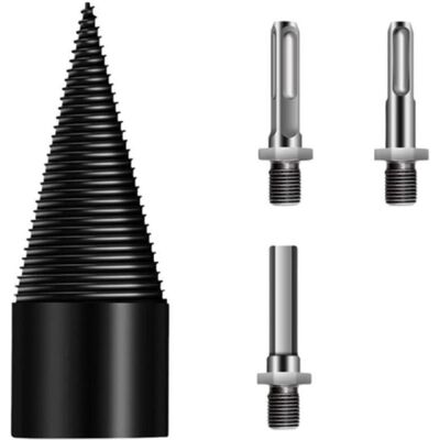 OEM Foret Fendeur De Bûches, Foret Fendeur De Bois, Outil Fendeur De Bûches Robuste, Diamètre 32 Mm, Avec Trois Tiges - Publicité OEM Foret Fendeur De Bûches, Foret Fendeur De Bois, Outil Fendeur De Bûches Robuste, Diamètre 32 Mm, Avec Trois Tiges - Publicité