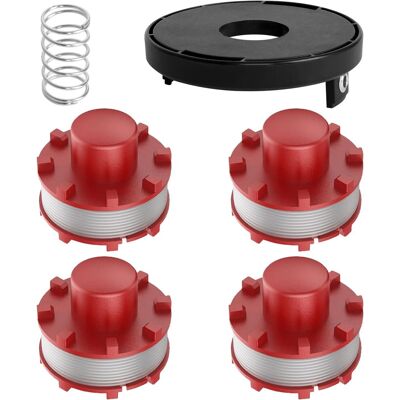 GRASSLIN Lot De 4 Bobines De Rechange Pour Débroussailleuse Einhell, Fil Nylon 2mm, 8m, Abs, Jardinage - Publicité GRASSLIN Lot De 4 Bobines De Rechange Pour Débroussailleuse Einhell, Fil Nylon 2mm, 8m, Abs, Jardinage - Publicité