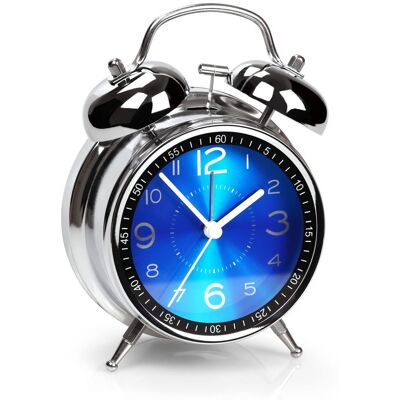 OEM Montre Despertador Forte Pour Dormeurs Profonds, Double Campana 4 Pouces, Silencieuse, Cuir, Rétroéclairage, Planche Métal - Publicité OEM Montre Despertador Forte Pour Dormeurs Profonds, Double Campana 4 Pouces, Silencieuse, Cuir, Rétroéclairage, Planche Métal - Publicité