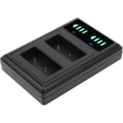 OEM Station De Chargeur De Batterie À Double Station D'Accueil, Chargeur De Batterie De Caméra À Double Port Micro Type C Double Écran Lcd Pour Batterie-crezuo - Publicité OEM Station De Chargeur De Batterie À Double Station D'Accueil, Chargeur De Batterie De Caméra À Double Port Micro Type C Double Écran Lcd Pour Batterie-crezuo - Publicité