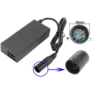 Powersmart 2a 42v Chargeur Pour Batteries 36v, Avec Broches Xlr-5 - Publicité Powersmart 2a 42v Chargeur Pour Batteries 36v, Avec Broches Xlr-5 - Publicité
