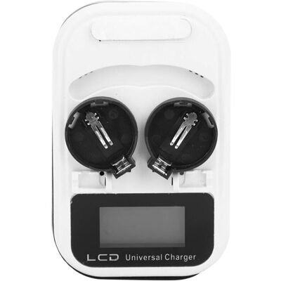 OEM Chargeur De Batterie Au Lithium Bouton Rechargeable 1 Pièces Écran Lcd Maximum 300ma Chargeur À Double Fente Pour Lir2016 Lir2025 Lir2032 100-240v - Publicité OEM Chargeur De Batterie Au Lithium Bouton Rechargeable 1 Pièces Écran Lcd Maximum 300ma Chargeur À Double Fente Pour Lir2016 Lir2025 Lir2032 100-240v - Publicité