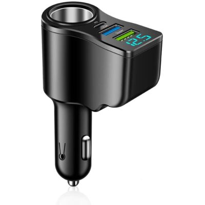 NONAME Répartiteur Usb 4 En 1 Pour Allume-cigare 106 W Avec Chargeur Rapide Pd & Qc3.0 30 W 12 V/24 V Avec Indicateur De Tension Led, Accessoire Universel Pour Iphone, Samsung, Tablette, Caméra Embarquée - Publicité NONAME Répartiteur Usb 4 En 1 Pour Allume-cigare 106 W Avec Chargeur Rapide Pd & Qc3.0 30 W 12 V/24 V Avec Indicateur De Tension Led, Accessoire Universel Pour Iphone, Samsung, Tablette, Caméra Embarquée - Publicité
