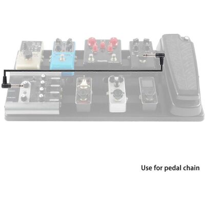 MIXHOME Câble De Patch Pour Guitare, Câble Pour Pédale De Guitare De 24 Pouces (environ 61 Cm), Interface 6,35 Mm, Fiches À Angle Droit, N° - Publicité MIXHOME Câble De Patch Pour Guitare, Câble Pour Pédale De Guitare De 24 Pouces (environ 61 Cm), Interface 6,35 Mm, Fiches À Angle Droit, N° - Publicité