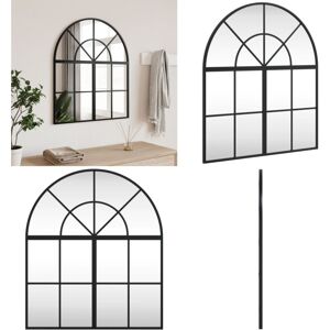 VIDAXL Miroir Mural Noir 60x70 Cm Arche Fer - Miroir Mural 60x70 Cm - Miroir Mural Minimaliste - Publicité VIDAXL Miroir Mural Noir 60x70 Cm Arche Fer - Miroir Mural 60x70 Cm - Miroir Mural Minimaliste - Publicité