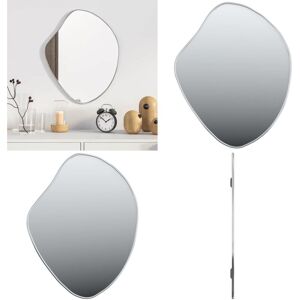Miroir Mural Argenté 50x40 Cm - Vidaxl - Publicité Miroir Mural Argenté 50x40 Cm - Vidaxl - Publicité
