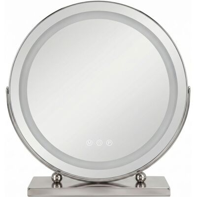 Miroir Rea Make-up Led Chrome - Publicité Miroir Rea Make-up Led Chrome - Publicité