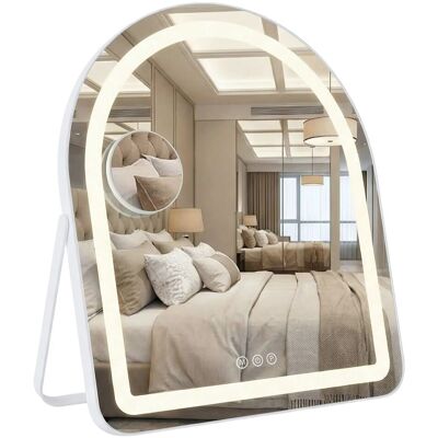 Miroir Rea Glam 40x45 Led White - Publicité Miroir Rea Glam 40x45 Led White - Publicité