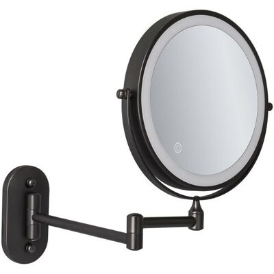 AHLSEN Bravix Grossissement Led Pour Miroir Mural De 8 '', Rechargeable Par Usb Avec 1x/5x, Noir - Publicité AHLSEN Bravix Grossissement Led Pour Miroir Mural De 8 '', Rechargeable Par Usb Avec 1x/5x, Noir - Publicité