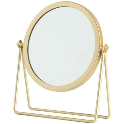 SANS MARQUE Miroir Grossissant Sur Pied,or - Publicité SANS MARQUE Miroir Grossissant Sur Pied,or - Publicité