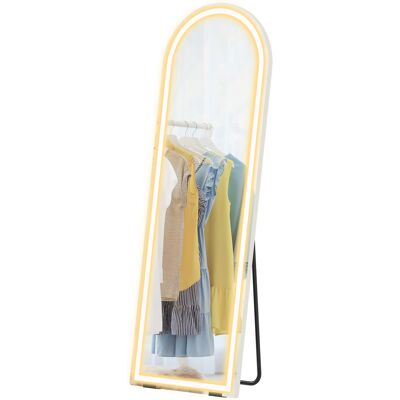 OEM Miroir Sur Pied Pleine Longueur 150x50 Cm Arqué Sans Cadre, Éclairage Led 3 Températures, Luminosité Réglable, Transparent - Publicité OEM Miroir Sur Pied Pleine Longueur 150x50 Cm Arqué Sans Cadre, Éclairage Led 3 Températures, Luminosité Réglable, Transparent - Publicité