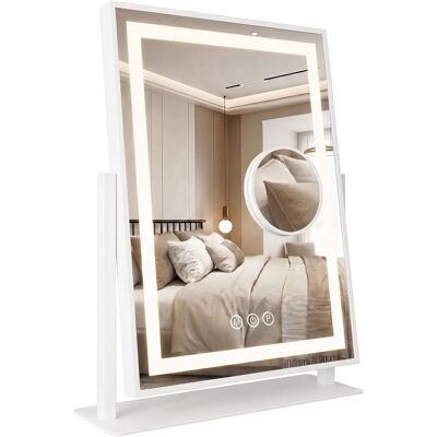 Miroir Rea Lumi 30x40 Led White - Publicité Miroir Rea Lumi 30x40 Led White - Publicité