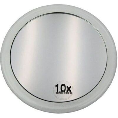 FANGMEDIA Miroir Grossissant - Fantasia - 15 Cm - Acrylique - Ventouse - Gris - Publicité FANGMEDIA Miroir Grossissant - Fantasia - 15 Cm - Acrylique - Ventouse - Gris - Publicité