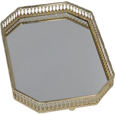 MRTRS Plateau De Rangement Pour Maquillage De Style Américain, Grand Format, À Motifs Géométriques Et Miroirs, En Fer Forgé, Pour Salle De Bain Et Maison. Publicité MRTRS Plateau De Rangement Pour Maquillage De Style Américain, Grand Format, À Motifs Géométriques Et Miroirs, En Fer Forgé, Pour Salle De Bain Et Maison. Publicité