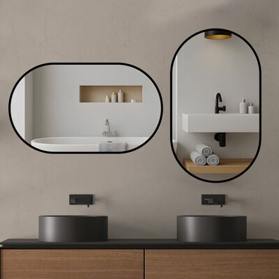 ARRIGONI Miroir De Salle De Bain Ovale Flexi-hang 5080cm - Publicité ARRIGONI Miroir De Salle De Bain Ovale Flexi-hang 5080cm - Publicité