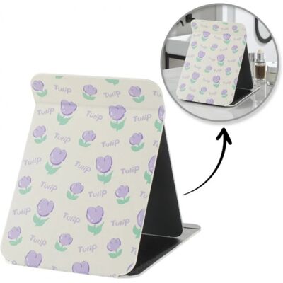 OEM Miroir Cosmétique Ecarla, Ouvrant, Grand Format, 15 X 20 Cm, Tulipes L22 - Publicité OEM Miroir Cosmétique Ecarla, Ouvrant, Grand Format, 15 X 20 Cm, Tulipes L22 - Publicité