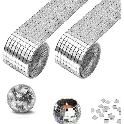 OEM Royaluxe-2 Pièces Mini Carreaux Mosaïque Carrés Verre, Carrelage Miroir Mosaïque Carré, Autocollant Mosaique Verre, Pour Salle De Bain, L'Hôtel (argent) - Publicité OEM Royaluxe-2 Pièces Mini Carreaux Mosaïque Carrés Verre, Carrelage Miroir Mosaïque Carré, Autocollant Mosaique Verre, Pour Salle De Bain, L'Hôtel (argent) - Publicité