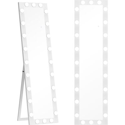 VIVACASA Miroir Sur Pied Led 150x40 Cm 24 Ampoules 3 Couleurs Intensité Réglable Dressing - Publicité VIVACASA Miroir Sur Pied Led 150x40 Cm 24 Ampoules 3 Couleurs Intensité Réglable Dressing - Publicité