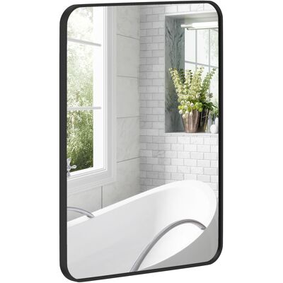 OEM Miroir De Salle De Bain De Forme Rectangulaire Avec Cadre En Métal, Miroir Décoratif Pour Chambre, Salle À Manger Ou Entrée, 60 X 80 Cm, Noir - Publicité OEM Miroir De Salle De Bain De Forme Rectangulaire Avec Cadre En Métal, Miroir Décoratif Pour Chambre, Salle À Manger Ou Entrée, 60 X 80 Cm, Noir - Publicité