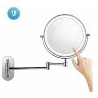 Scotch 8 Pouces 7x Miroir De Maquillage Mural Miroir De Salle De Bain Grossissant Led,rotatif À 360 ° - Blanc - Publicité Scotch 8 Pouces 7x Miroir De Maquillage Mural Miroir De Salle De Bain Grossissant Led,rotatif À 360 ° - Blanc - Publicité