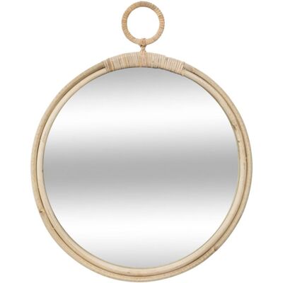 Miroir Rond "carolina" Rotin Diamètre 38 Cm Atmosphera - - - Publicité Miroir Rond "carolina" Rotin Diamètre 38 Cm Atmosphera - - - Publicité