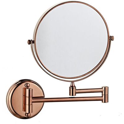 Scotch Miroir De Courtoisie Mural, Double Face, Pliable, Rotatif, Grossissant X3, 15 Cm, Pour Salle De Bain, Toilettes, Chambre, Or Rose - Publicité Scotch Miroir De Courtoisie Mural, Double Face, Pliable, Rotatif, Grossissant X3, 15 Cm, Pour Salle De Bain, Toilettes, Chambre, Or Rose - Publicité