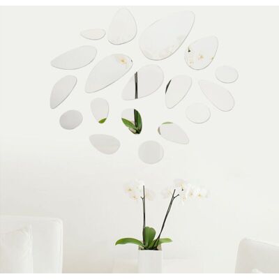 OEM Miroir Mural Ovale Décoratif En Acrylique Pour La Décoration De La Maison, Miroirs Sans Cadre - Publicité OEM Miroir Mural Ovale Décoratif En Acrylique Pour La Décoration De La Maison, Miroirs Sans Cadre - Publicité