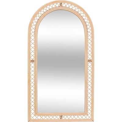 Miroir Mural Arche "anahi" 87 X 47 Cm Rotin Atmosphera - - - Publicité Miroir Mural Arche "anahi" 87 X 47 Cm Rotin Atmosphera - - - Publicité