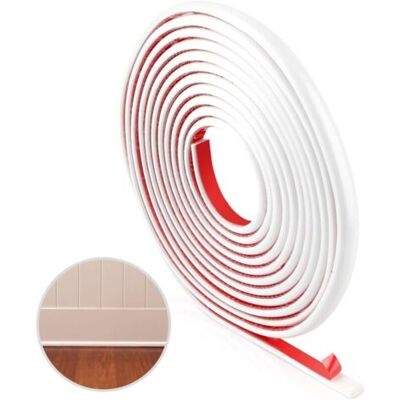SCORPIO Moulure Adhésive Flexible Blanc 5m, Bordure De Finition Auto-adhésive En Pvc, Garniture Murale Autocollante Pour Décoration, Bordure De Miroir Mur Porte Plafond - Publicité SCORPIO Moulure Adhésive Flexible Blanc 5m, Bordure De Finition Auto-adhésive En Pvc, Garniture Murale Autocollante Pour Décoration, Bordure De Miroir Mur Porte Plafond - Publicité