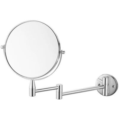 URSUS Miroir Grossissant Mural Rond Pour Salle De Bain, Grossissement X1/x5, Rétractable, Chromé - Publicité URSUS Miroir Grossissant Mural Rond Pour Salle De Bain, Grossissement X1/x5, Rétractable, Chromé - Publicité