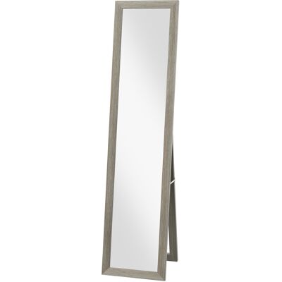 OEM Miroir Sur Pied Et Mural Rectangulaire 37 X 157 Cm - Cadre En Bois Gris - Publicité OEM Miroir Sur Pied Et Mural Rectangulaire 37 X 157 Cm - Cadre En Bois Gris - Publicité