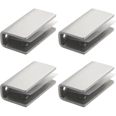 SANS MARQUE Pince Verre Inox, 4 Pièces Support Etagere Verre, Support Miroir 8-12mm, Fixation Miroir Mural, Pour Fenêtre De Main Courante Descalier - Publicité SANS MARQUE Pince Verre Inox, 4 Pièces Support Etagere Verre, Support Miroir 8-12mm, Fixation Miroir Mural, Pour Fenêtre De Main Courante Descalier - Publicité