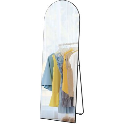 OEM Miroir Sur Pied Mural Sans Cadre, Noir 50x150 Cm, Support Métal, Pose Libre Ou Fixation - Publicité OEM Miroir Sur Pied Mural Sans Cadre, Noir 50x150 Cm, Support Métal, Pose Libre Ou Fixation - Publicité