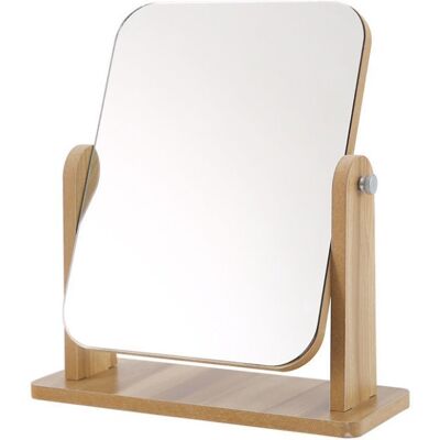 OEM Miroir Cosmétique Sur Pied Ecarla, Rectangulaire, En Bois, 22 X 17 Cm L7br - Publicité OEM Miroir Cosmétique Sur Pied Ecarla, Rectangulaire, En Bois, 22 X 17 Cm L7br - Publicité