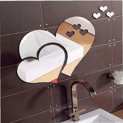 OEM Royaluxe-miroir En Forme De Coeur Miroir Acrylique Autocollant Adhésive Filles De Mirler De Mirlage Flexible Non Verie Pour Diy Decor Mural - Publicité OEM Royaluxe-miroir En Forme De Coeur Miroir Acrylique Autocollant Adhésive Filles De Mirler De Mirlage Flexible Non Verie Pour Diy Decor Mural - Publicité