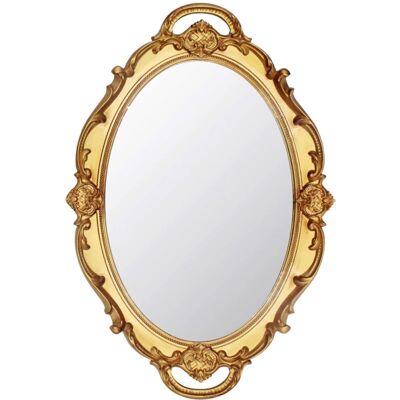 OEM Miroir Mural Ovale Décoratif Vintage 37 X 25 Cm (doré) - Publicité OEM Miroir Mural Ovale Décoratif Vintage 37 X 25 Cm (doré) - Publicité