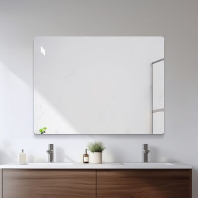 ARRIGONI Miroir Mural Sans Cadre 6080cm – Miroir De Salle De Bains Hd Sans Cuivre, Miroir Moderne Pour Coiffeuse/chambre/entrée, À Suspendre Verticalement Ou Horizontalement, Avec Film Anti-éclats - Publicité ARRIGONI Miroir Mural Sans Cadre 6080cm – Miroir De Salle De Bains Hd Sans Cuivre, Miroir Moderne Pour Coiffeuse/chambre/entrée, À Suspendre Verticalement Ou Horizontalement, Avec Film Anti-éclats - Publicité