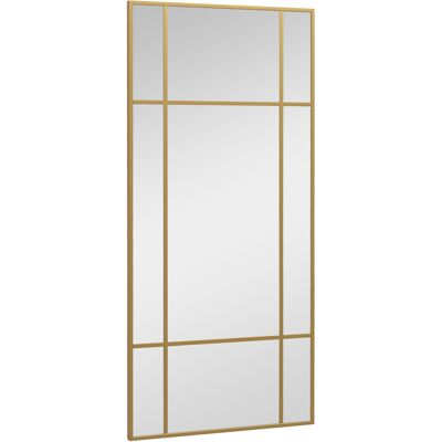 OEM Miroir Mural Décoratif Doré, Cadre En Métal, Verre Multicouche, 110x50 Cm - Publicité OEM Miroir Mural Décoratif Doré, Cadre En Métal, Verre Multicouche, 110x50 Cm - Publicité