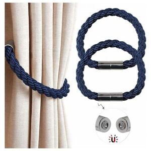 XVX Embrasses De Rideaux Magnétiques (bleues), Embrasses De Rideaux Modernes Et Simples Avec Un Aimant Puissant, Embrasses De Rideaux Avec Un Cordon Tressé, Décoration - Publicité XVX Embrasses De Rideaux Magnétiques (bleues), Embrasses De Rideaux Modernes Et Simples Avec Un Aimant Puissant, Embrasses De Rideaux Avec Un Cordon Tressé, Décoration - Publicité