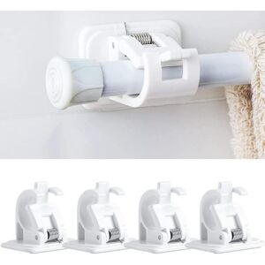 DURONIC Lot De 4 Crochets Auto-adhésifs Pour Tringle De Rideau Sans Perçage, Tringle À Rideau À Coller, Support Pour Tringle À Rideau Sans Perçage, Rideaux Ou Tringles À Serviettes - Publicité DURONIC Lot De 4 Crochets Auto-adhésifs Pour Tringle De Rideau Sans Perçage, Tringle À Rideau À Coller, Support Pour Tringle À Rideau Sans Perçage, Rideaux Ou Tringles À Serviettes - Publicité