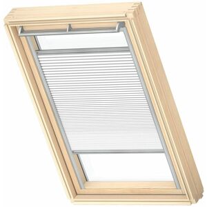 Velux - Store Plissé Occultant Et Isolant (fhc) Original, Cadre Argenté, U04, Blanc - Publicité Velux - Store Plissé Occultant Et Isolant (fhc) Original, Cadre Argenté, U04, Blanc - Publicité