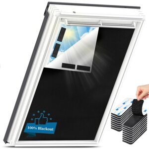 OEM Store Occultant Sans Percage, 100 X 145 Cm Store Occultant Fenêtre Portable, Opaque Stores Enrouleur Occultant Pour Fenêtre Avec 8 Paires Adhésifs Pour Fenêtres De Toit De Grenier Ou Voyage - Publicité OEM Store Occultant Sans Percage, 100 X 145 Cm Store Occultant Fenêtre Portable, Opaque Stores Enrouleur Occultant Pour Fenêtre Avec 8 Paires Adhésifs Pour Fenêtres De Toit De Grenier Ou Voyage - Publicité