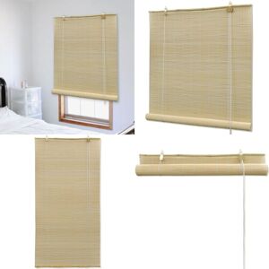 Vidaxl - Store roulant en bambou 80x220 cm Naturel - Stores Vénitiens - Rideaux En Bambou - Décoration Intérieure - Intimité - Filtre Lumière - Home - Publicité Vidaxl - Store roulant en bambou 80x220 cm Naturel - Stores Vénitiens - Rideaux En Bambou - Décoration Intérieure - Intimité - Filtre Lumière - Home - Publicité
