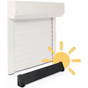 AVOSDIM Volet Roulant Électrique Solaire - L120 X H220 Cm Alu Blanc - Recoupable - Panneau Solaire Et Batterie Inclus - Publicité AVOSDIM Volet Roulant Électrique Solaire - L120 X H220 Cm Alu Blanc - Recoupable - Panneau Solaire Et Batterie Inclus - Publicité