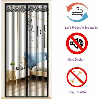 Melissa Moustiquaire Magnétique Porte 140x220cm,moustiquaire Porte En Fibre De Verre,rideaux Anti Mouches Pour Porte Fermeture Automatique Maille Ultra fine Sans Perçage(noir),debuns - Publicité Melissa Moustiquaire Magnétique Porte 140x220cm,moustiquaire Porte En Fibre De Verre,rideaux Anti Mouches Pour Porte Fermeture Automatique Maille Ultra fine Sans Perçage(noir),debuns - Publicité