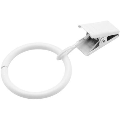 Cellfast 20 Pcs Anneaux De Rideau Avec Clips, Crochets De Rideau Pour Tringle À Rideau Et Rideau De Douche, Diamètre Intérieur 32 Mm, Blanc - Publicité Cellfast 20 Pcs Anneaux De Rideau Avec Clips, Crochets De Rideau Pour Tringle À Rideau Et Rideau De Douche, Diamètre Intérieur 32 Mm, Blanc - Publicité