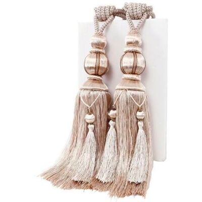 BARKBUSTERS 1 Paire D'Embrasses De Rideaux En Corde Fait À La Main Avec Pompons Pour Rideaux De Fenêtre Drapé Corde Pour Décoration De Maison Ou De Bureau,beige - Publicité BARKBUSTERS 1 Paire D'Embrasses De Rideaux En Corde Fait À La Main Avec Pompons Pour Rideaux De Fenêtre Drapé Corde Pour Décoration De Maison Ou De Bureau,beige - Publicité