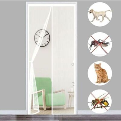 URSUS Moustiquaire Porte, 140 X 240cm Rideau De Porte Anti Mouche Magnétique Fermeture Automatique Anti Insectes Moustiquaire Pour Portes De Balcon, Salon, Montage Par Sans Perçage (blanc) - Publicité URSUS Moustiquaire Porte, 140 X 240cm Rideau De Porte Anti Mouche Magnétique Fermeture Automatique Anti Insectes Moustiquaire Pour Portes De Balcon, Salon, Montage Par Sans Perçage (blanc) - Publicité