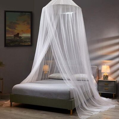 Vision Moustiquaire Pour Lit De Fille, Rideau De Lit King Size, Pour Lit De Bébé, Lit D'Enfant Et Lit D'Adulte (blanc) - Publicité Vision Moustiquaire Pour Lit De Fille, Rideau De Lit King Size, Pour Lit De Bébé, Lit D'Enfant Et Lit D'Adulte (blanc) - Publicité